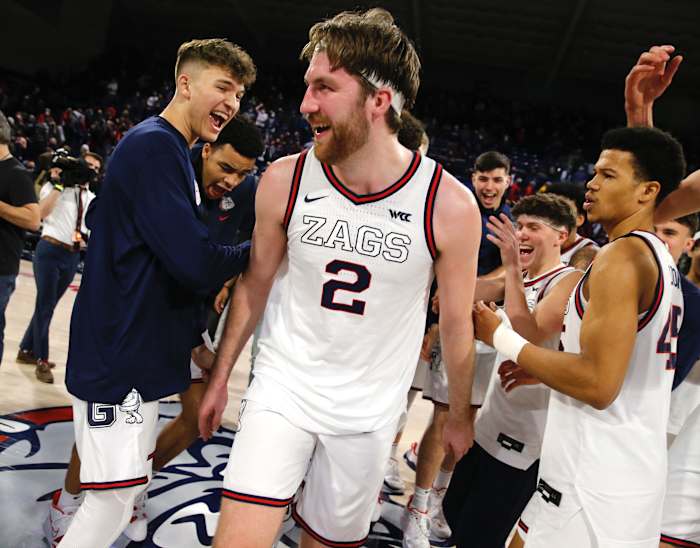 Drew Timme is the only player in GU program history to earn multiple All-American selections in a career.